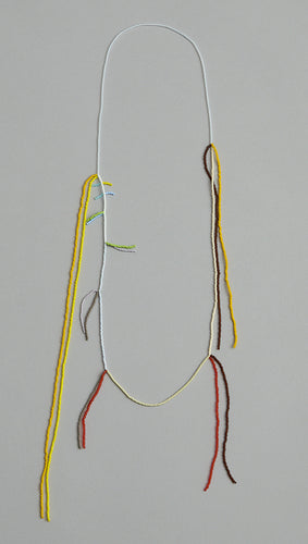 'Beads for Buildings + Bodies: Fibonacci no.2 (double)' necklace