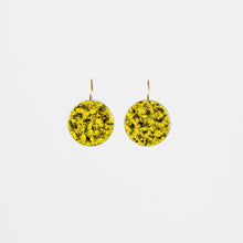 Enamel earrings (yellow)