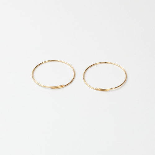 Gold hoop earrings