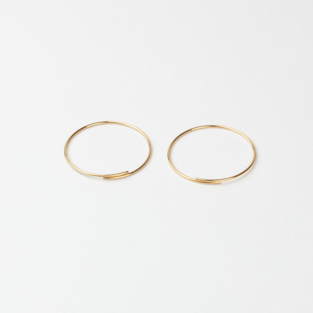 Gold hoop earrings