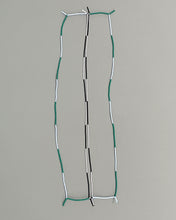 'Beads for Buildings + Bodies: Strip with stripes no.1' necklace