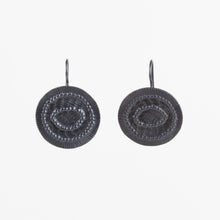 'Remnant' hook earrings - black