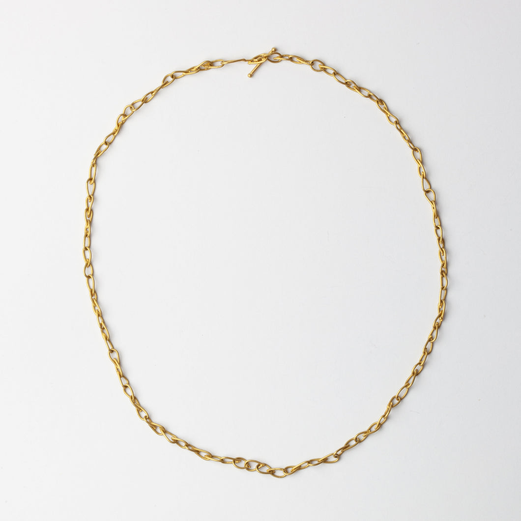 'Chains and Flowers' necklace - gold
