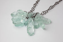 Necklace with glass shards