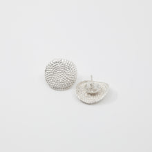 'Punched dot' studs - silver