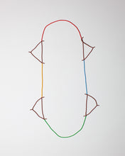 'Beads for Buildings + Bodies: A4 - Bauhaus no. 2 (landscape)' necklace