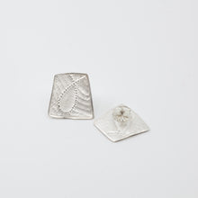 'Fragment' studs - silver